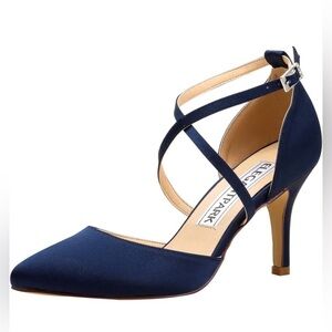 “Never Worn with Original Box” ElegantPark Navy Blue Pointed Heels…Size: 7
